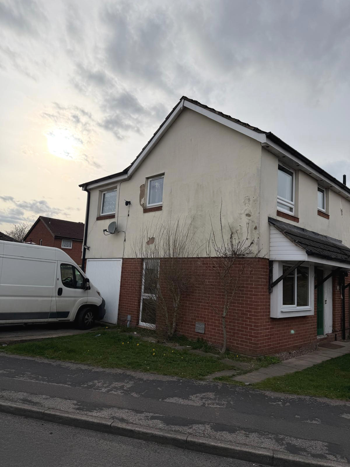 A property with a weathered exterior in need of attention
